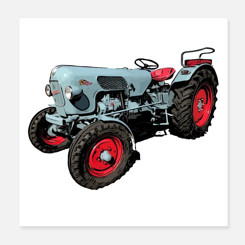 Eicher Tiger EM 235 Poster 20 x 20 cm