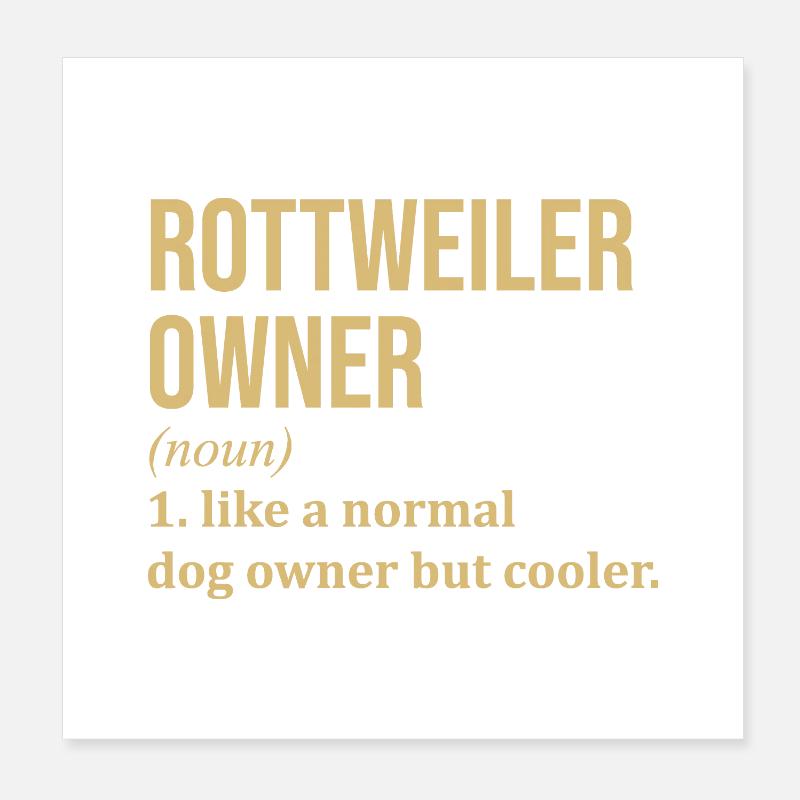 Rottweiler Poster 20 x 20 cm