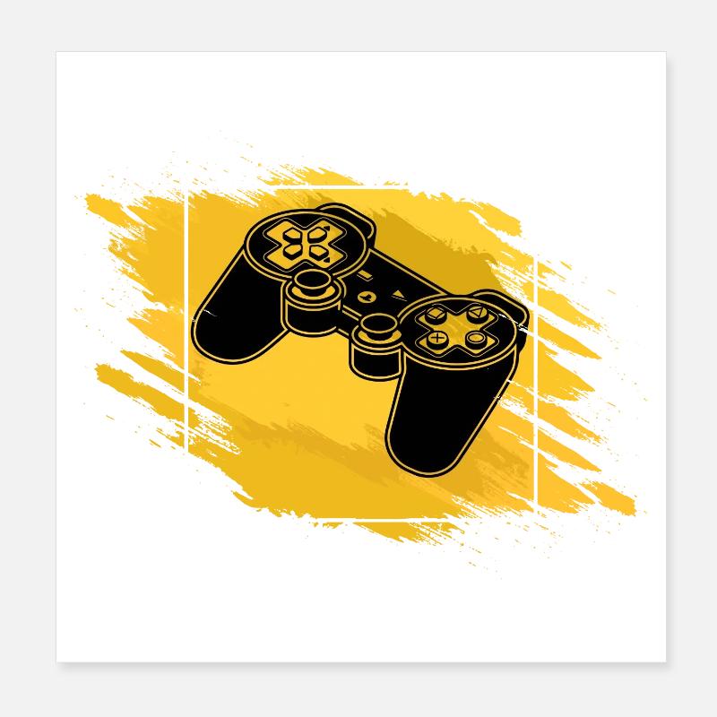 Manette de jeu Retro Poster 20 x 20 cm