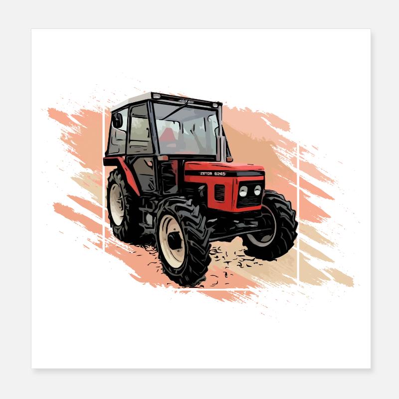 Traktor 5245 Poster 20x20 cm