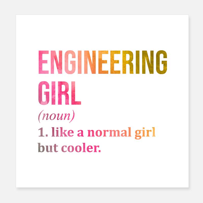 Engineering Poster 8" x 8" (20x20 cm)
