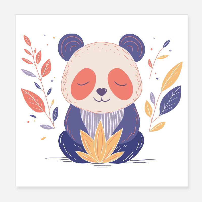 Yogi Panda Poster 20 x 20 cm