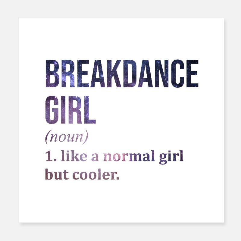 Breakdance Poster 20 x 20 cm