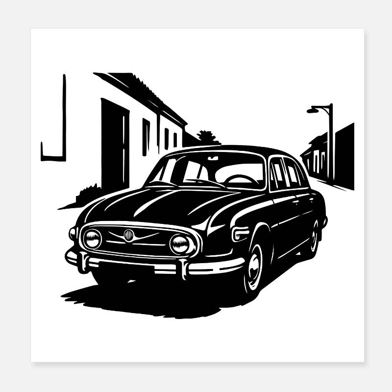 Fin Comrade - V8 Poster 8" x 8" (20x20 cm)