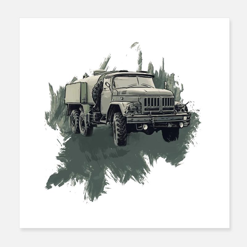 ZIL 131 – Icône de la route Poster 20 x 20 cm