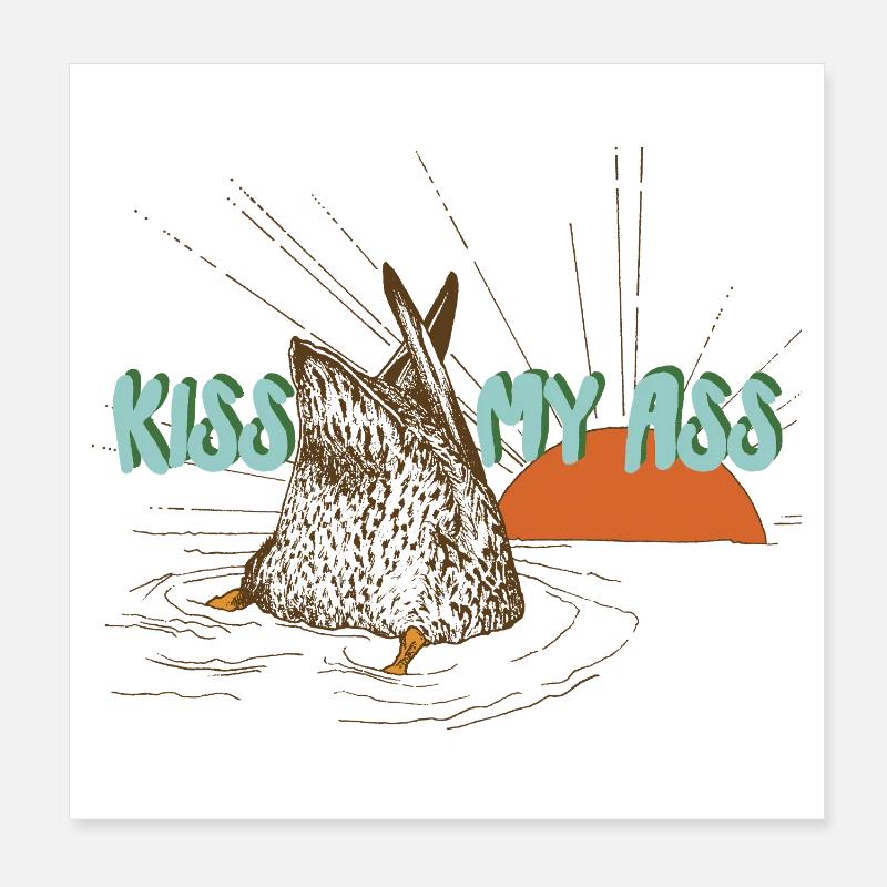 EMBRASSE MON CUL Poster 20 x 20 cm