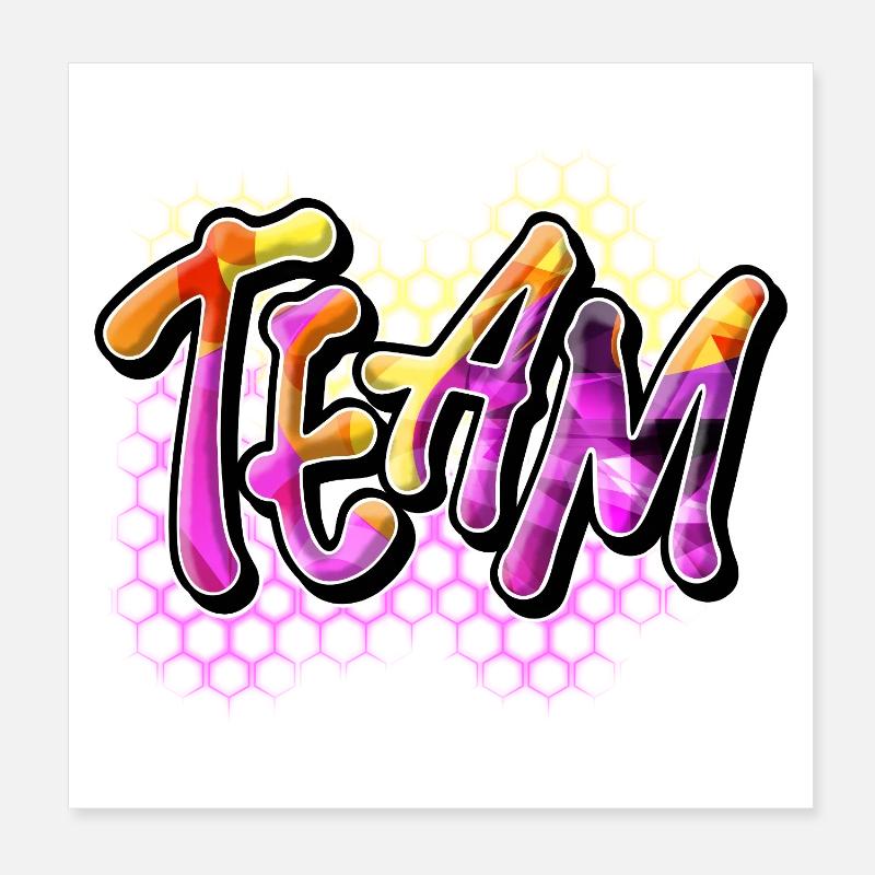 Team Poster 20x20 cm
