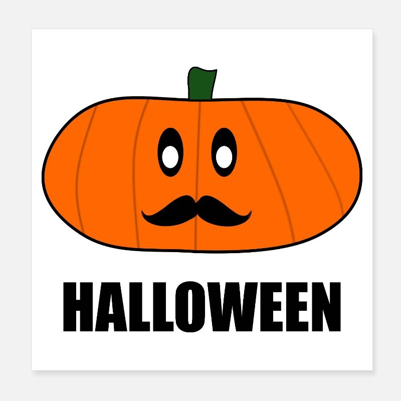 HALLOWEEN. CITROUILLE. CITROUILLE HALLOWEEN Poster 20 x 20 cm