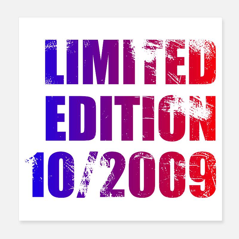 16ème Anniversaire Edition Limitée 10/2009 Poster 20 x 20 cm