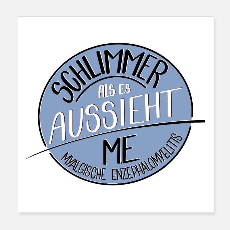 Schlimmer als es aussieht, ME Poster 20x20 cm
