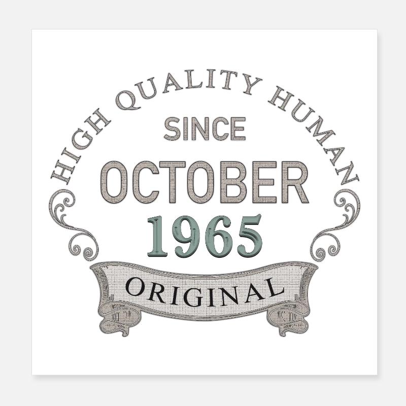 Since_October_1965 Poster 20x20 cm