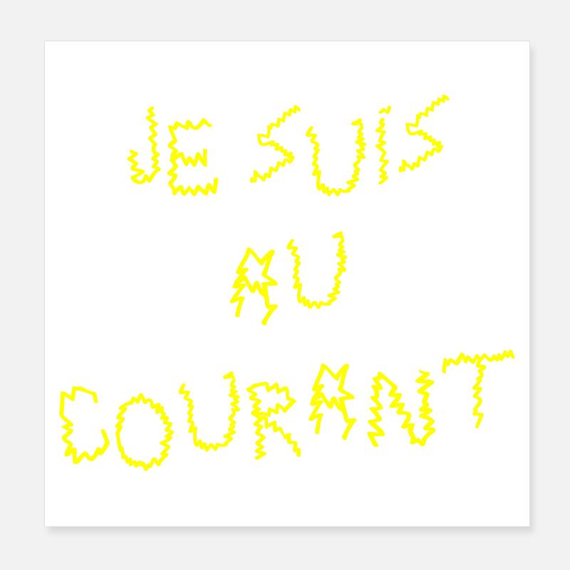 I KNOW ABOUT IT! - Poster 8" x 8" (20x20 cm) - white
