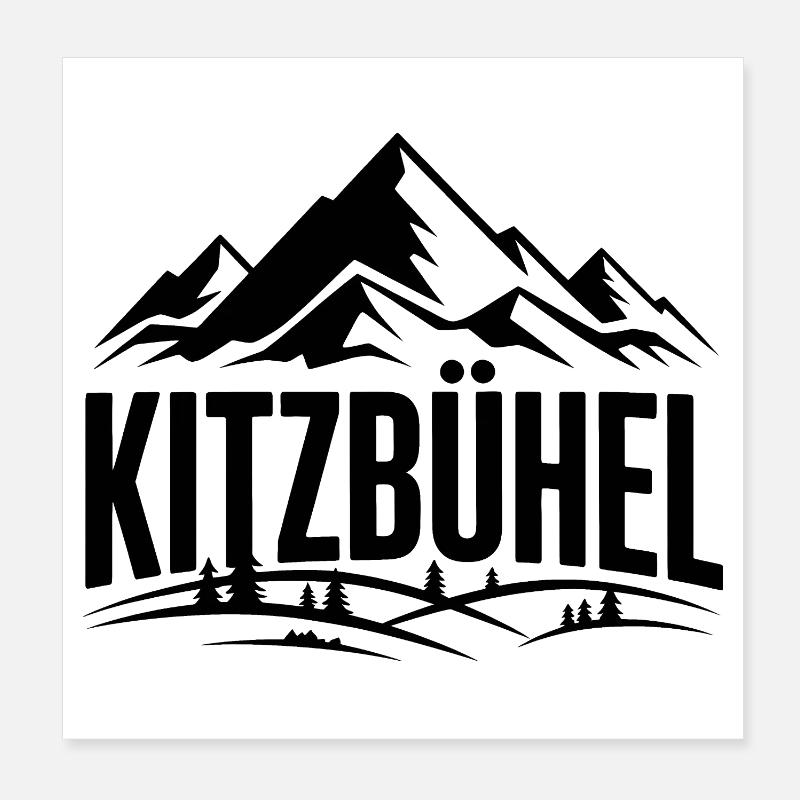 Kitzbühel - Souvenir Design Poster 20x20 cm