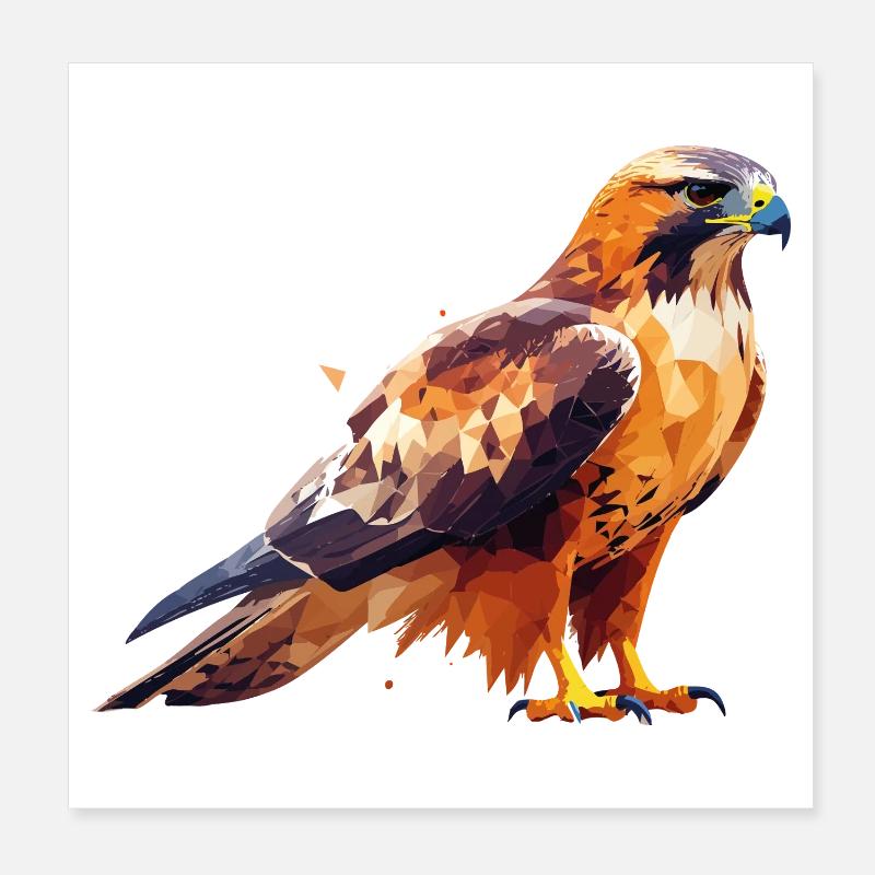 Falcon Poster 8" x 8" (20x20 cm)