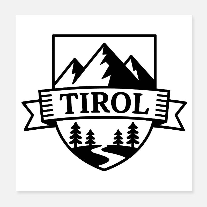Tirol - Souvenir Design Poster 20x20 cm