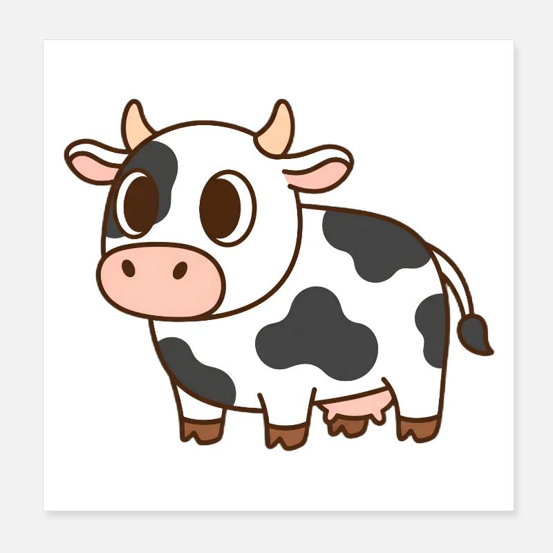 Kuh Poster 20x20 cm
