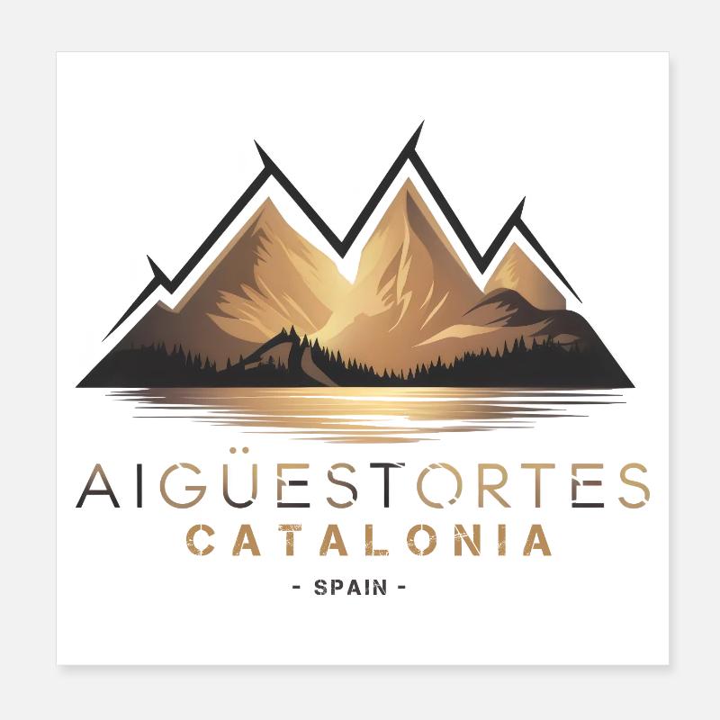 Aigüestortes National Park Pyrenees Catalonia Poster 8" x 8" (20x20 cm)