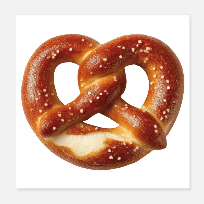 Pretzel Poster 8" x 8" (20x20 cm)