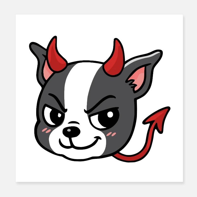 Boston – Teufel Poster 20x20 cm