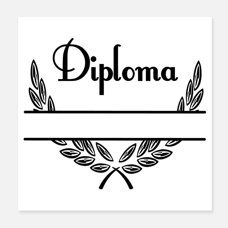 Diplôme – Espace de noms Poster 20 x 20 cm
