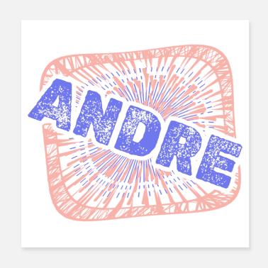 Collega Andre Poster 20x20 cm