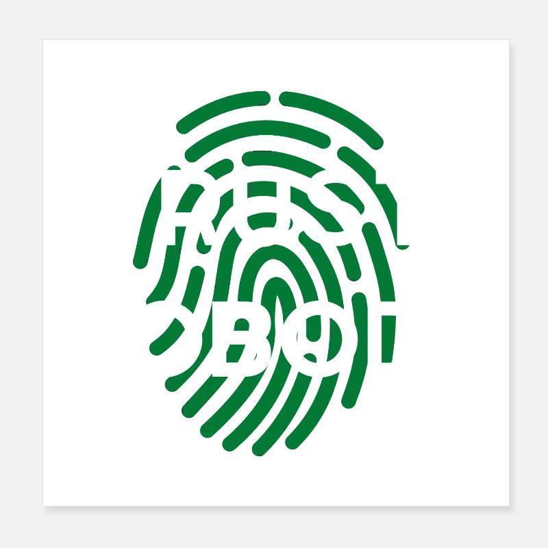 WIDM – Vertraue niemandem. Poster 20x20 cm