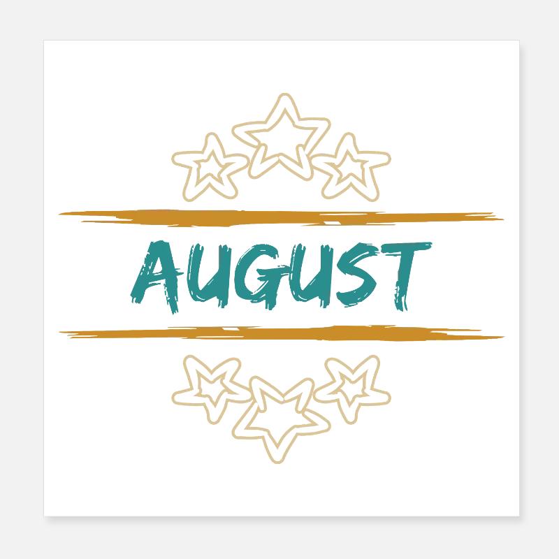 Août août Poster 20 x 20 cm