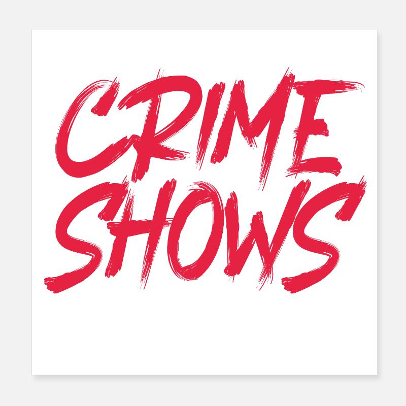 Krimi True Crime Poster 20 x 20 cm