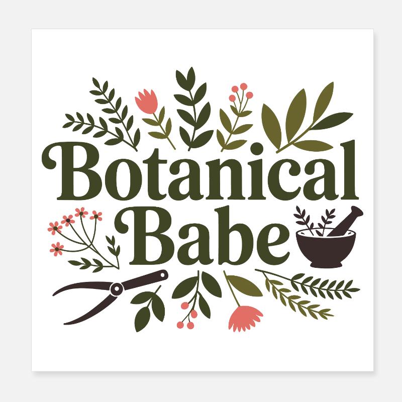 Clinique professionnelle de l’herboriste botanique Poster 20 x 20 cm