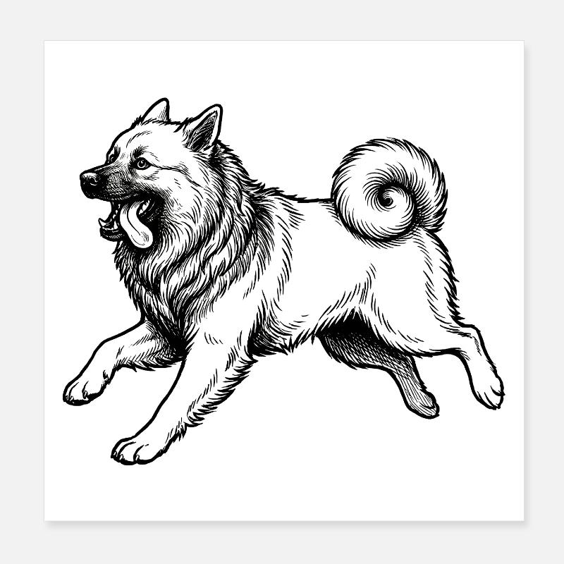 Eurasier | Bright Poster 8" x 8" (20x20 cm)