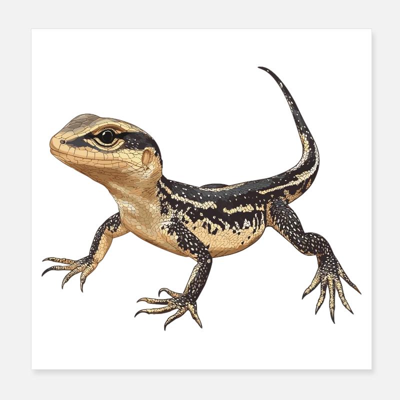 Lizards Lizard Poster 8" x 8" (20x20 cm)