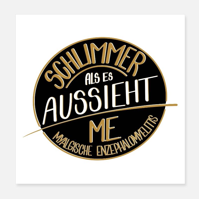 Schlimmer als es aussieht, ME  Poster 20x20 cm