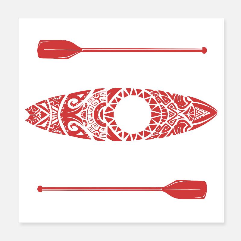 La vie de stand up paddle repose sur l’équilibre Poster 20 x 20 cm