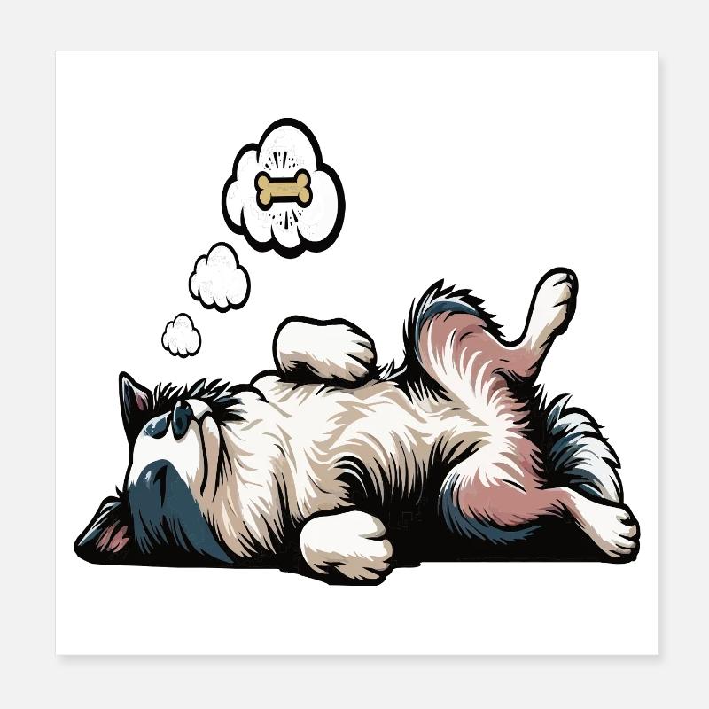 Border Collie Collie Owner Collie Lover Poster 8" x 8" (20x20 cm)