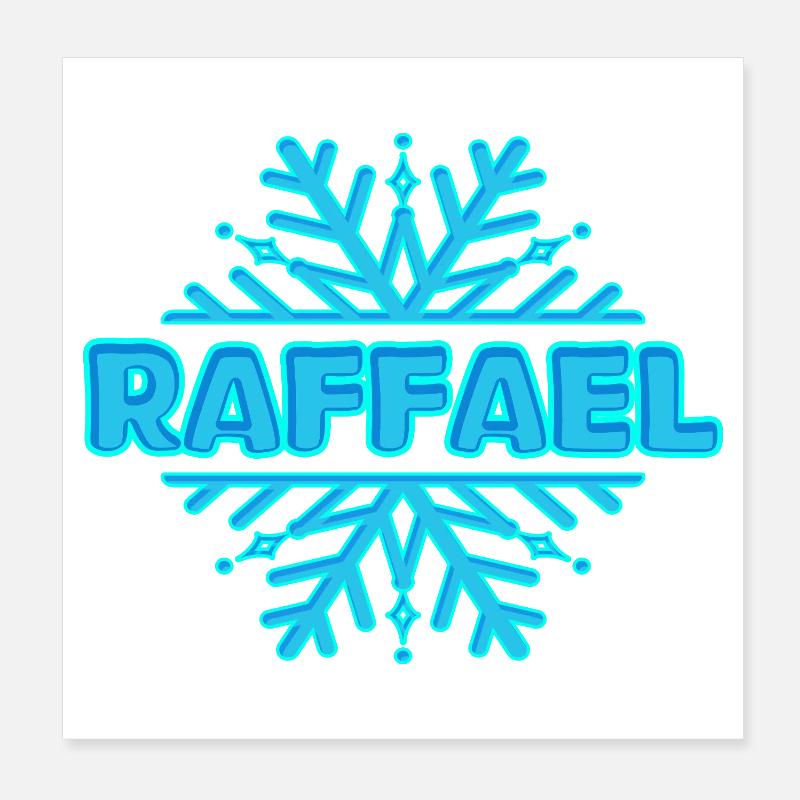 First name Raffael Poster 8" x 8" (20x20 cm)