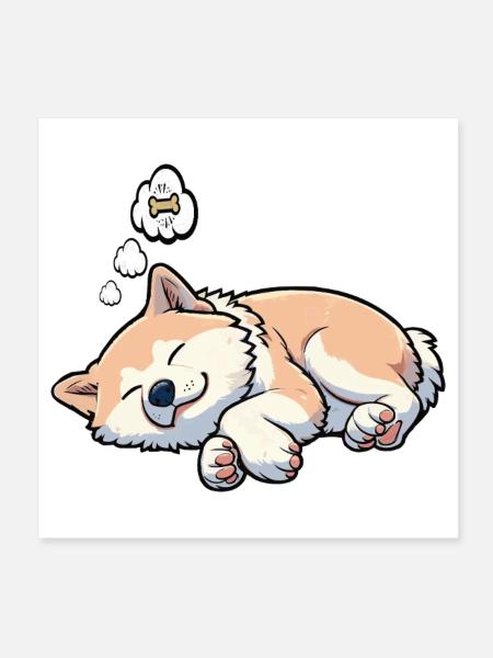 Akita Akita owner Akitas Akita lover Akitafan - Poster 8" x 8" (20x20 cm) - white - Front