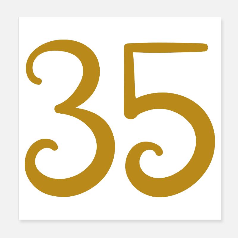 35 Poster 8" x 8" (20x20 cm)