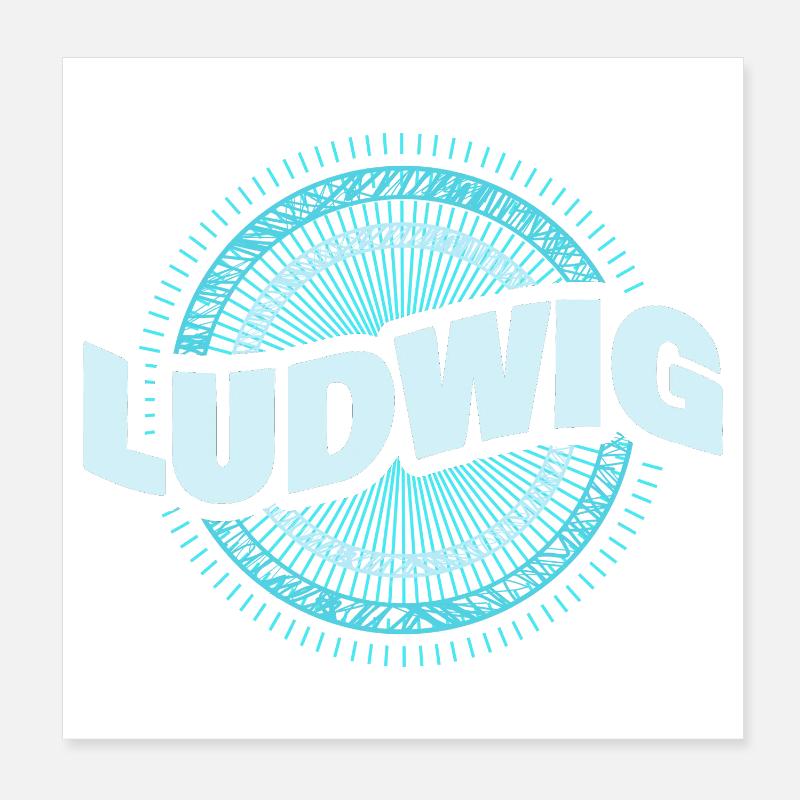 Ludwig Poster 20 x 20 cm