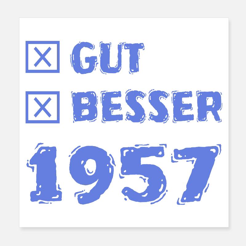 Gut 1957 Poster 20x20 cm