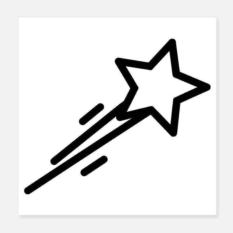shooting star Poster 8" x 8" (20x20 cm)