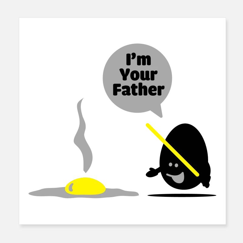 egg vader Poster 20x20 cm