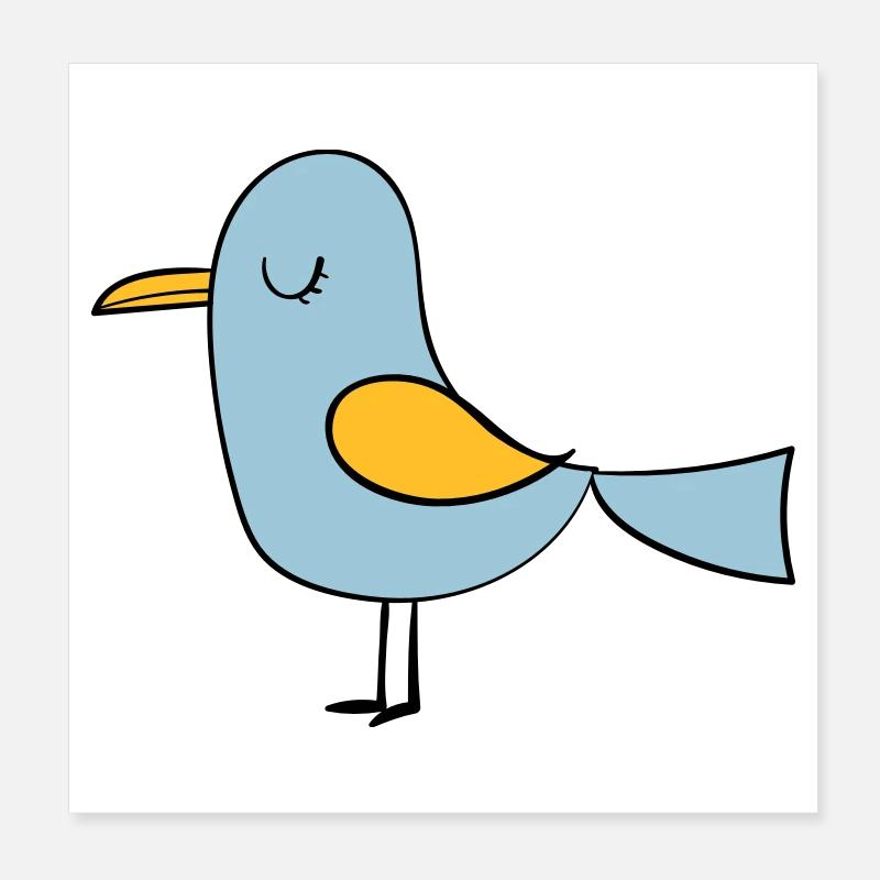 oiseau Poster 20 x 20 cm