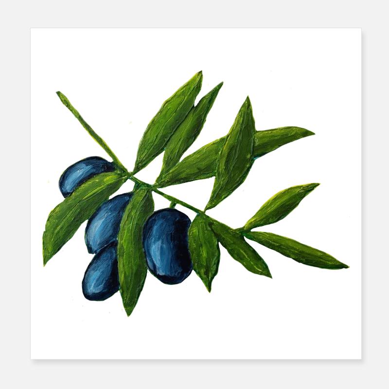 Olives Poster 20 x 20 cm