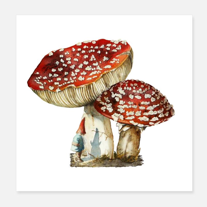 gnome Poster 8" x 8" (20x20 cm)