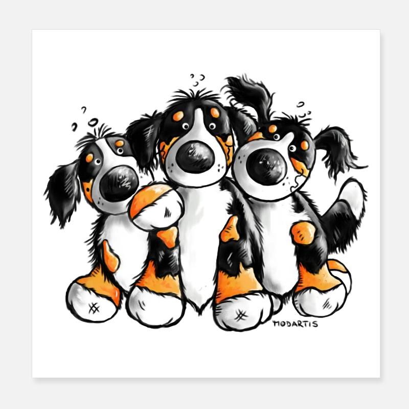 Bouvier Bernois - Chiens Poster 20 x 20 cm