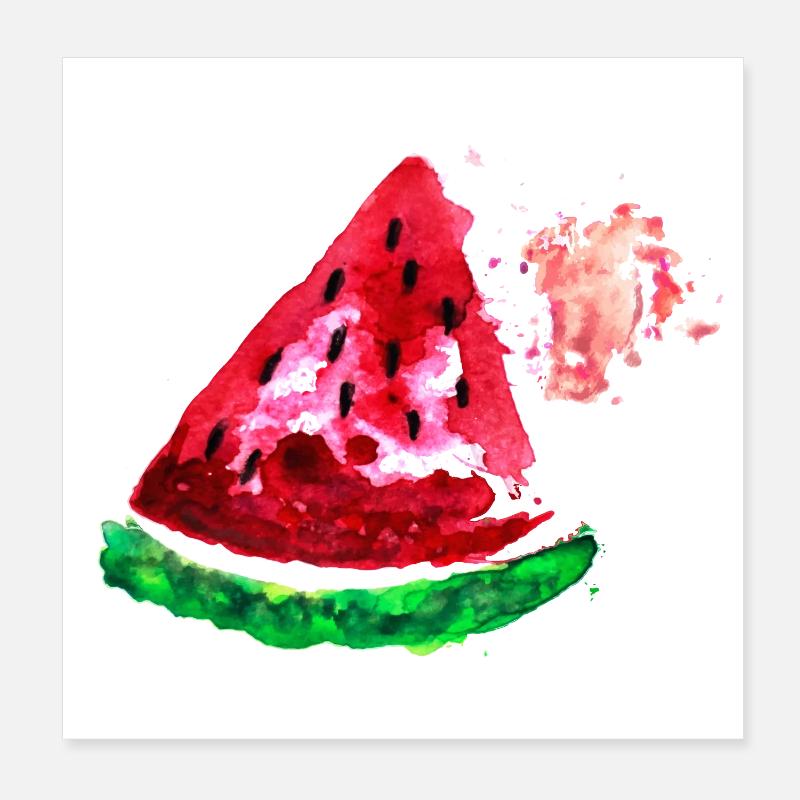 Fruit melon Poster 8" x 8" (20x20 cm)
