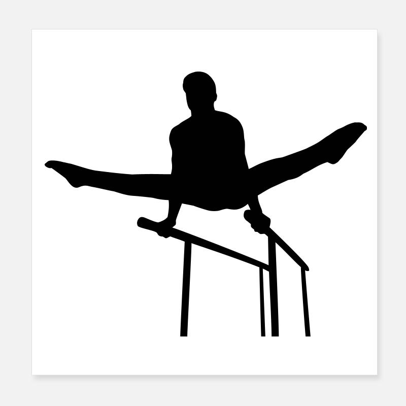 Garçon Gymnastique Poster 20 x 20 cm