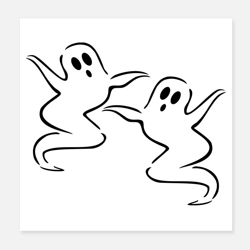 gespenster geist halloween Poster 20x20 cm
