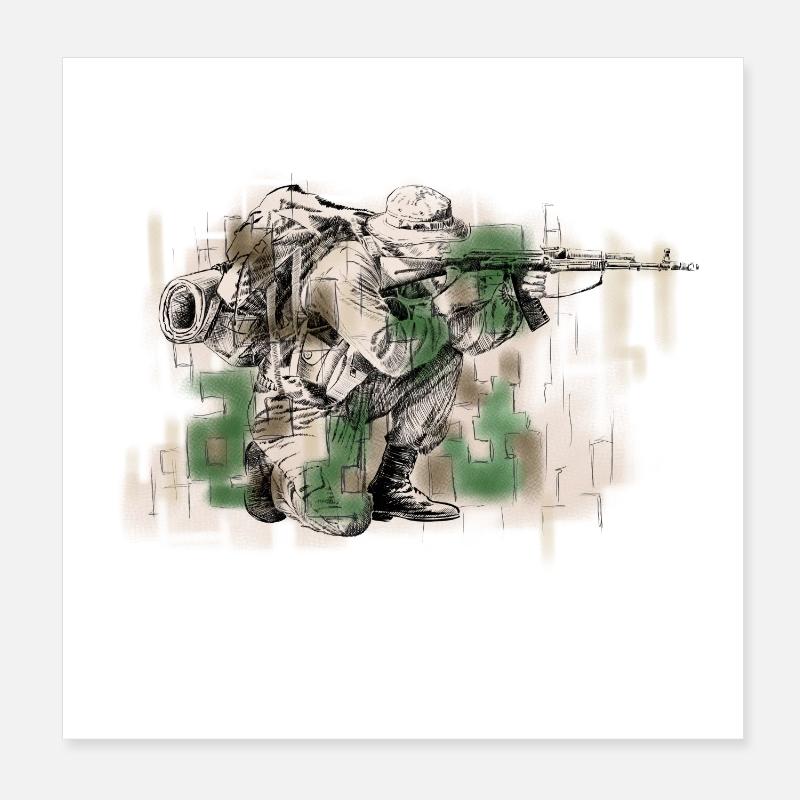 Special Forces Poster 20x20 cm