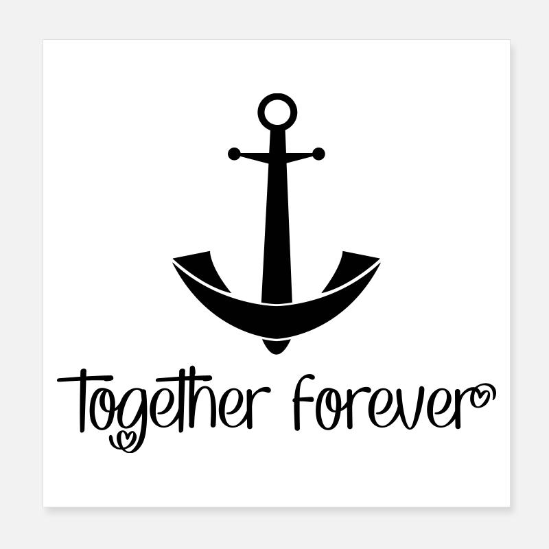 Insieme per sempre Poster 20x20 cm